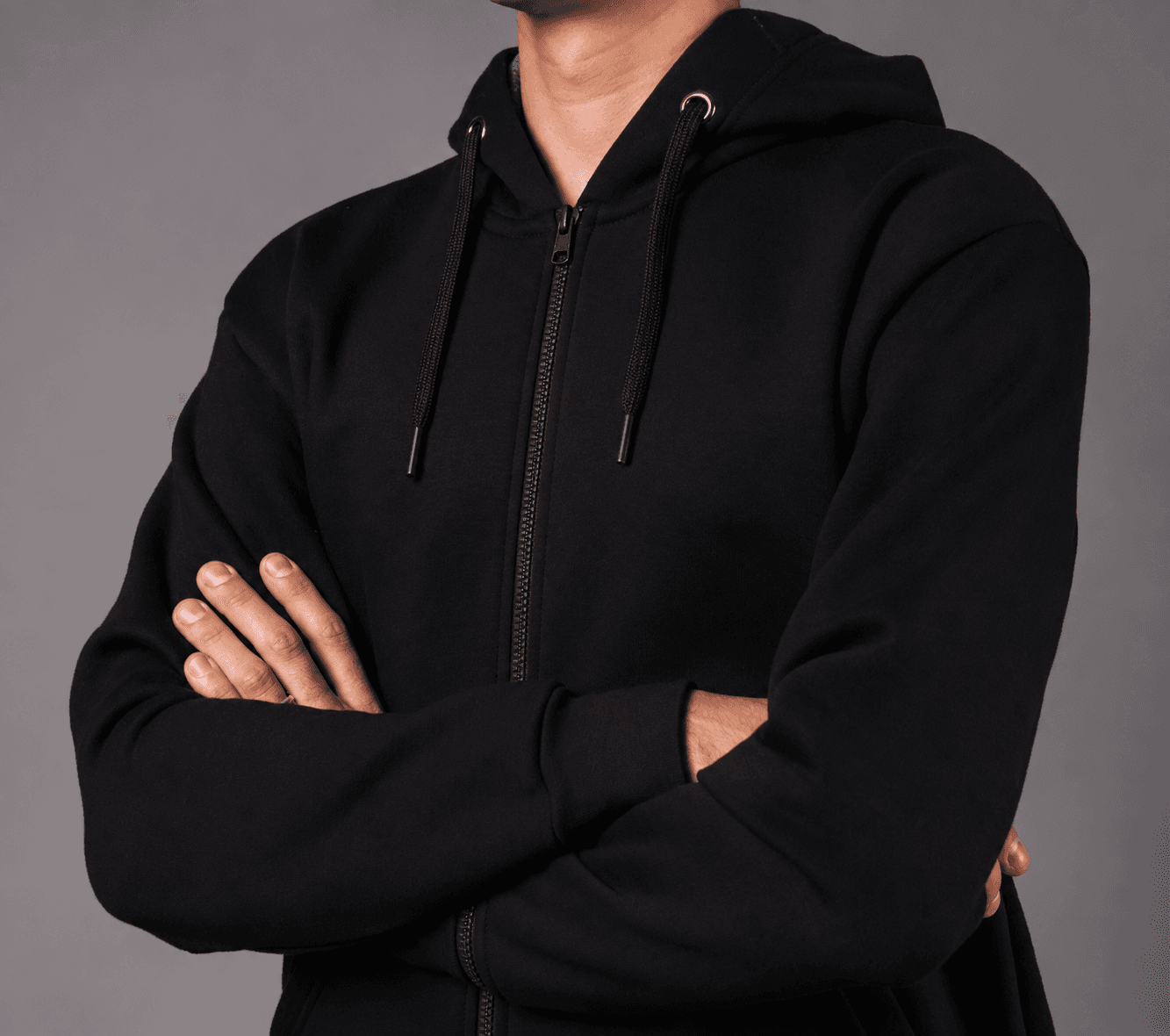 Campera canguro con capucha - Frisa Peinada PREMIUM - 100% algodón — vista 2