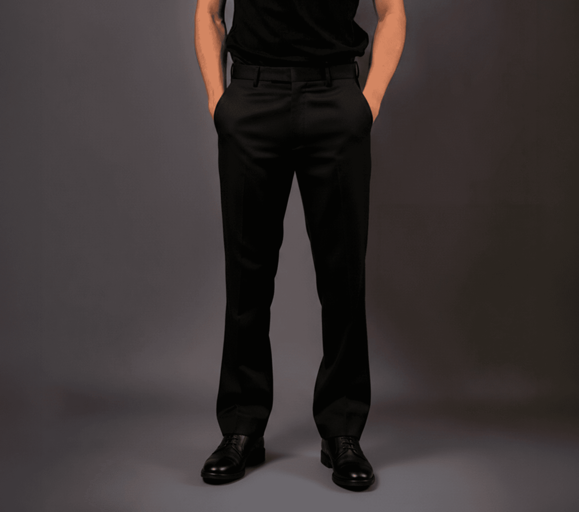 Pantalón de vestir de hombre - Algodón con elastano - 65% algodón, 25% poliéster y 10% elastano — vista 1