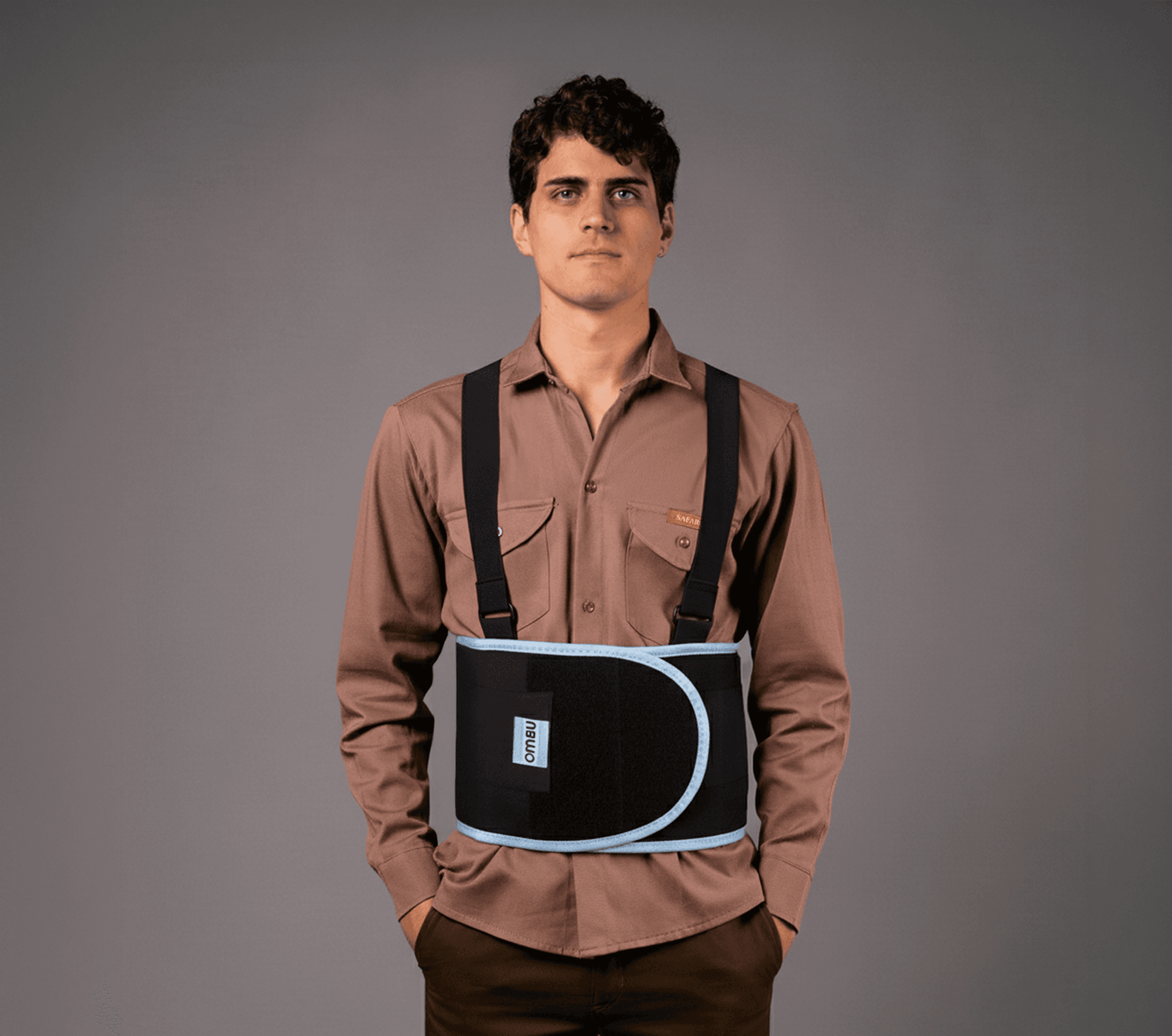 Faja lumbar Ombú - 55% poliéster 45% elastano — vista 1