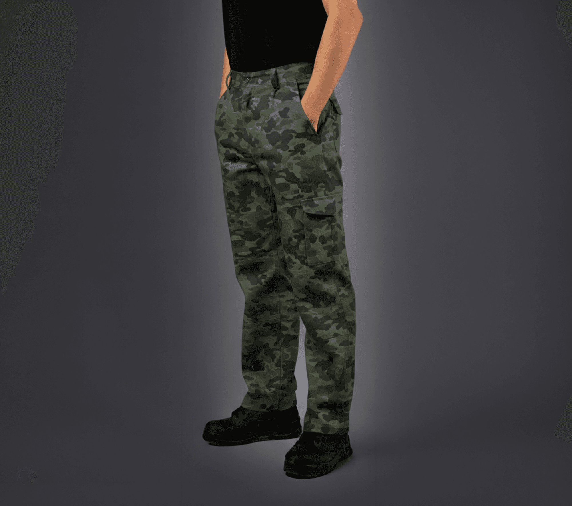 Pantalón cargo ripstop - poliéster 30% algodón tejido antidesgarro — vista 1