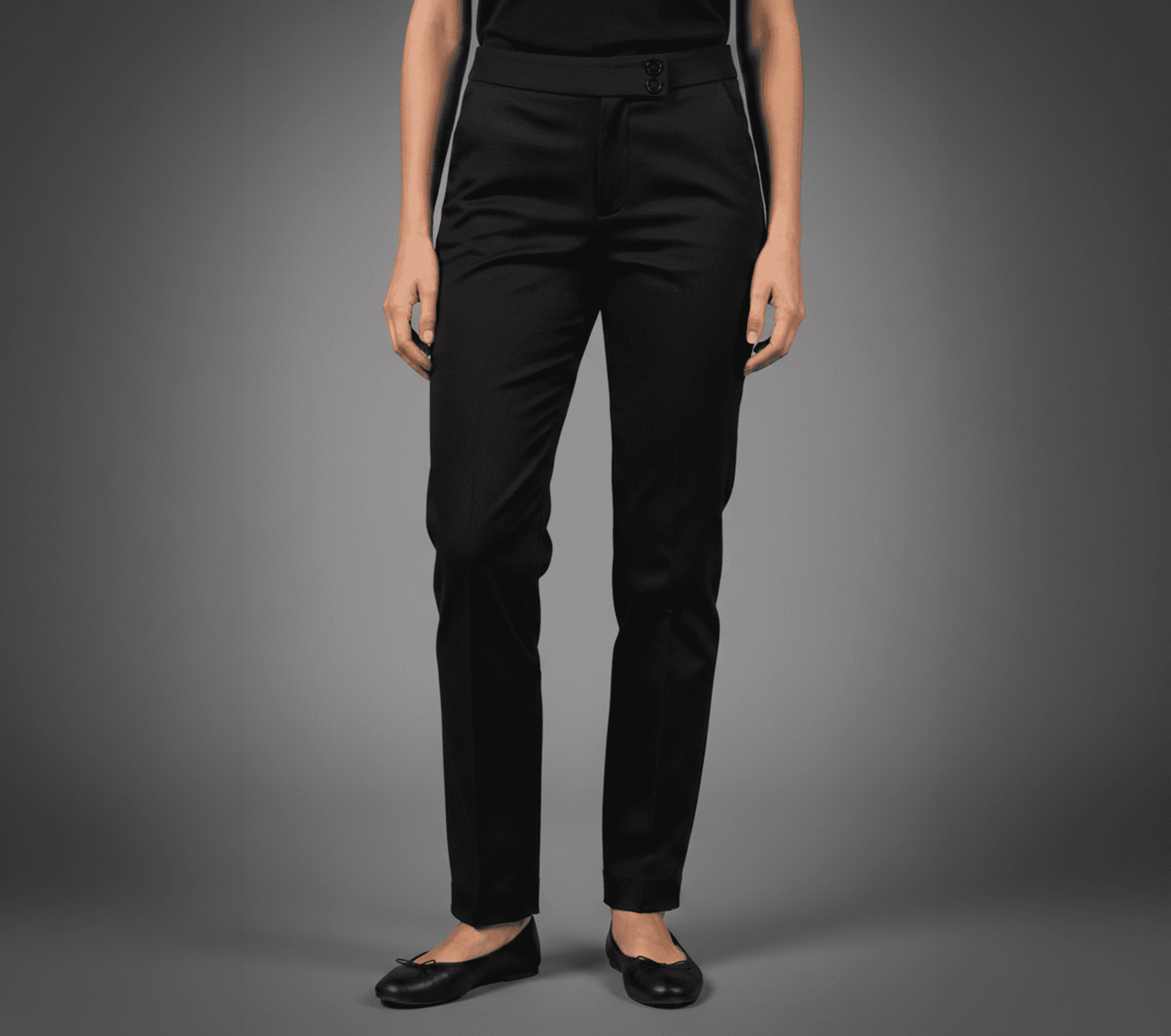 Pantalón de vestir de mujer - 100% poliéster — vista 1