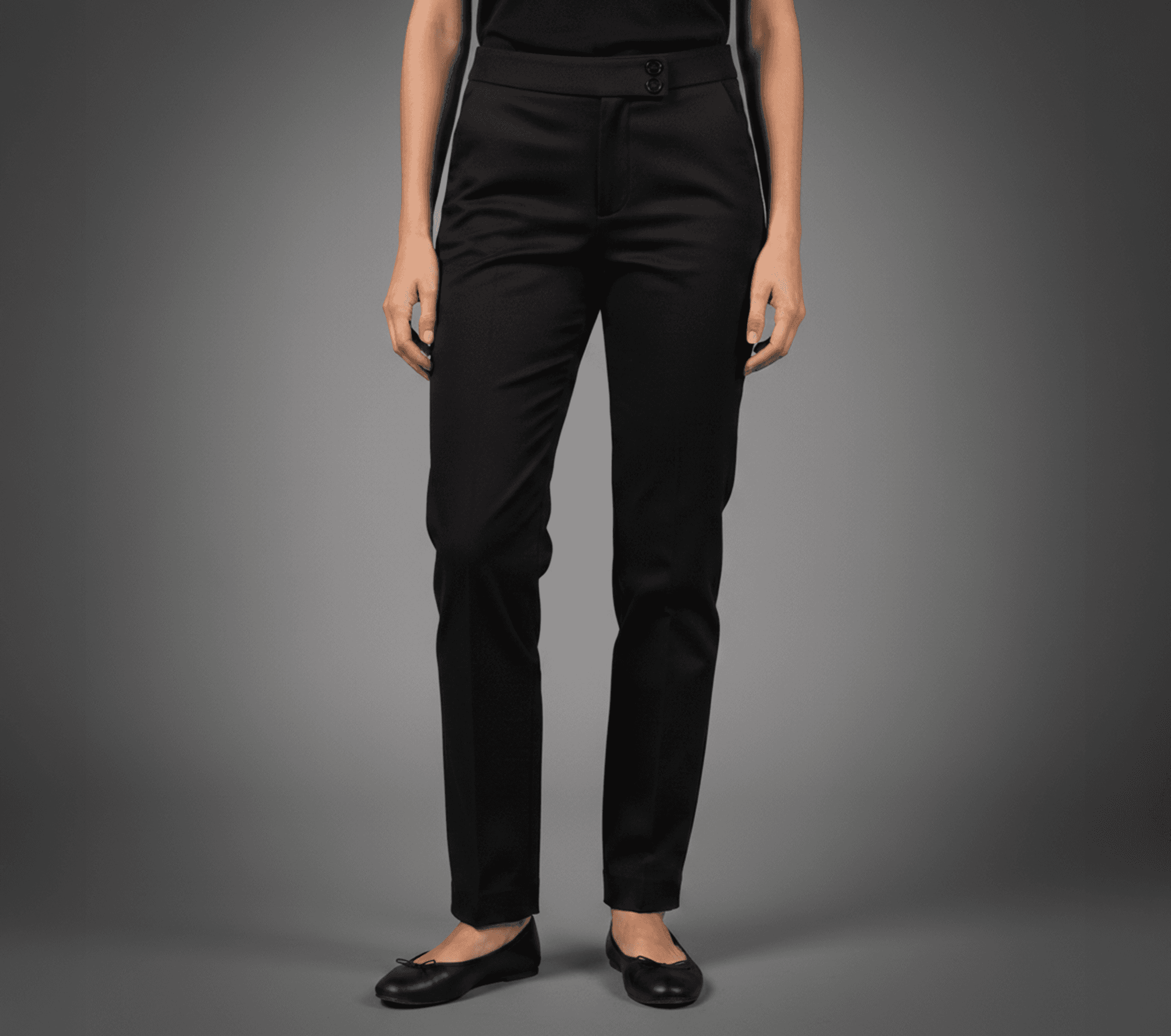 Pantalón de vestir de mujer - Algodón con spandex - 65% algodón 25% poliéster 10% spandex — vista 1