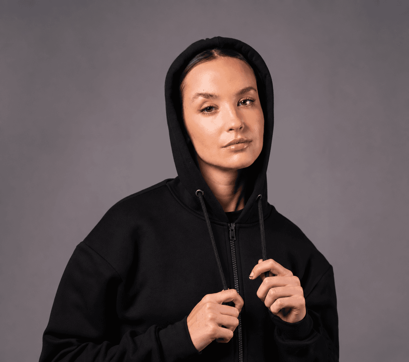 Campera canguro con capucha - Frisa Peinada PREMIUM - 100% algodón — vista 4