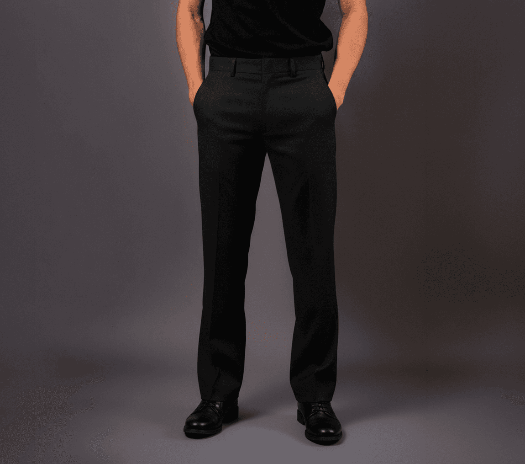 Pantalón de vestir de hombre - 100% poliéster — vista 1