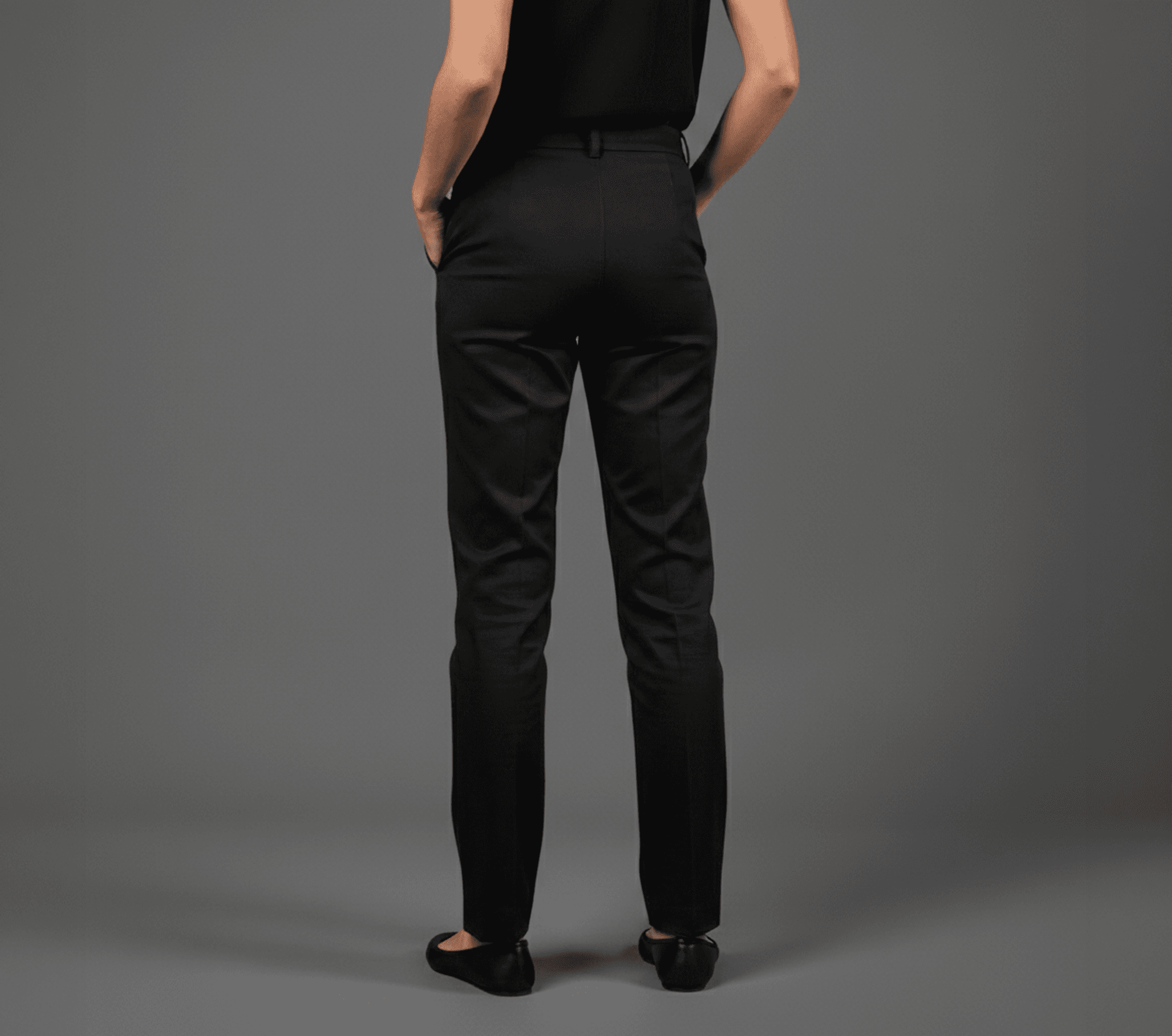 Pantalón de vestir de mujer - 100% poliéster — vista 2