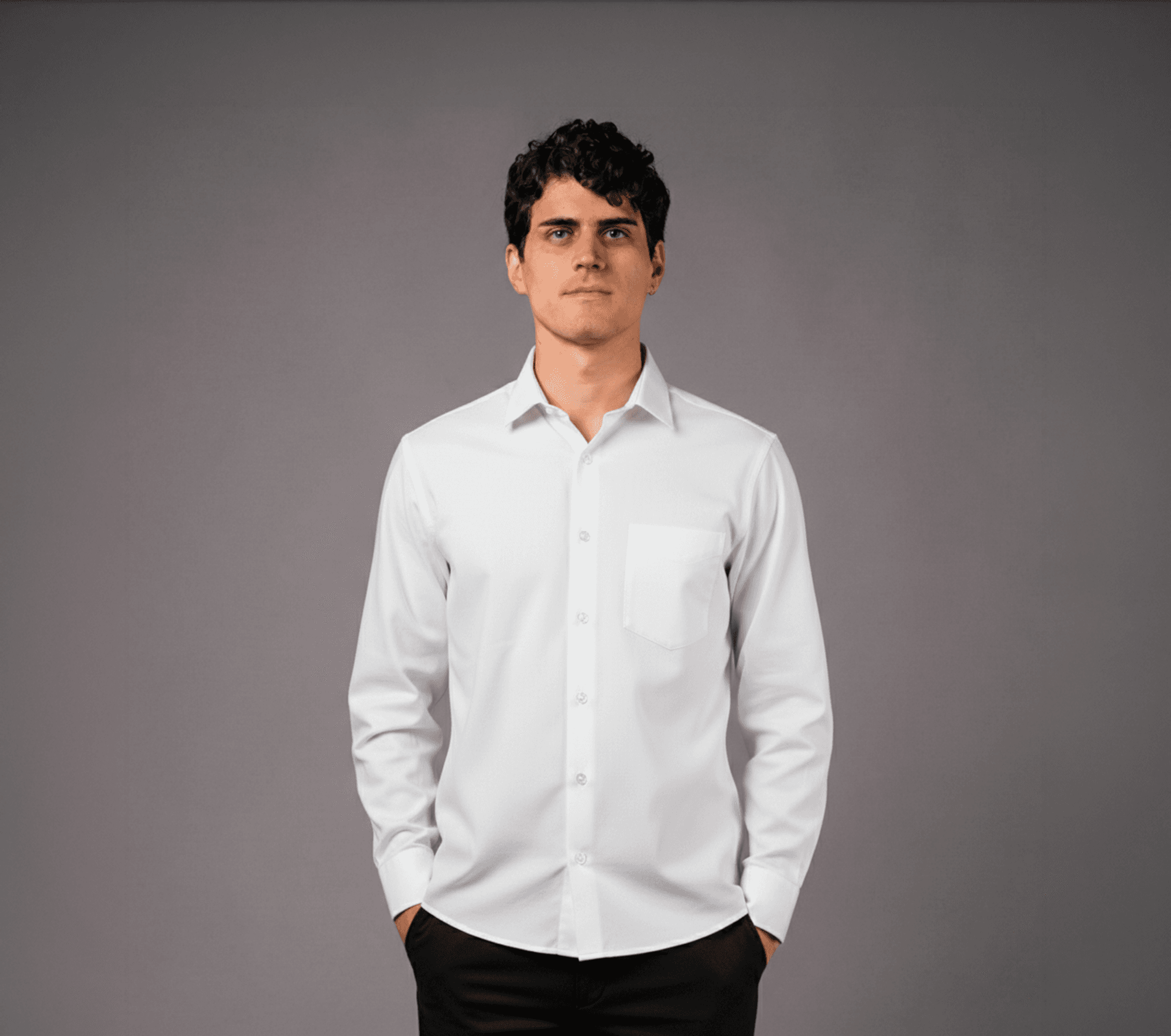 Camisa formal de hombre - Poplin 100% algodón — vista 1